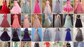 Beautiful amp Stylish Party Wear Long Gown  Latest Net Gown Design 2024 Party wear Net Gown [upl. by Nyasuh463]