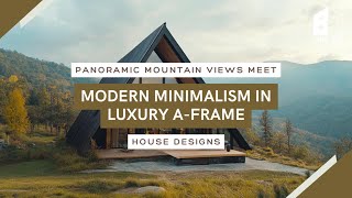 Panoramic Mountain Views Meet Modern Minimalism in Luxury AFrame House Designs [upl. by Giliane]