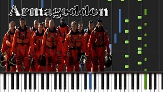 Armageddon  Main Theme Piano Tutorial ♫ [upl. by Eniortna]