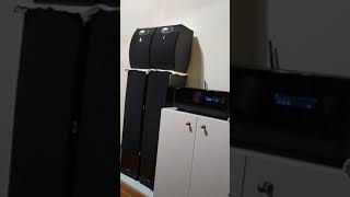 YAMAHA RXV4A 52 CHANNEL amp YAMAHABOSE 301 SPEAKER PERFORMANCE TEST [upl. by Anyt753]