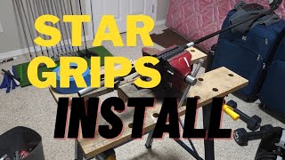 Star Grips Install [upl. by Aerdnac]