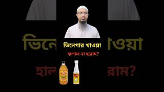 ভিনেগার খাওয়া হালাল না হারাম। shortsfeed shortvideo ahmadullah ytshorts viralshort shorts [upl. by Namus]