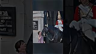 Heart warming Moment 🥹♥️ horseguardsparade kingsguard kingguard [upl. by Normalie815]