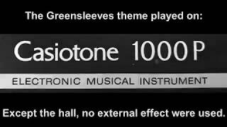 Casiotone 1000P Greensleeves theme [upl. by Arracat]