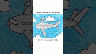 How to Draw an Airplane drawingforkids [upl. by Scever45]