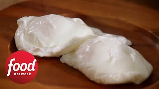 How to Poach Eggs For Beginners  Food Network [upl. by Airan904]