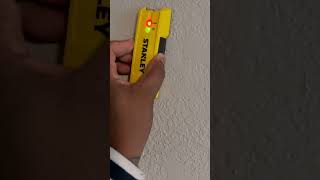 How to use a Stanley Stud Finder  Short and simple explanation [upl. by Malaspina921]