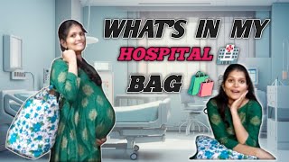 hospital bag for delivery ready to Csection  my pregnancy journey whats in my hospital bag [upl. by Yhtak]