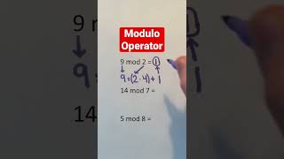 Modulo Operator Examples Shorts math maths mathematics computerscience [upl. by Nwadrebma9]