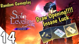 DRAW OPENING GOT SOME INSANE SSR STUFFS  Solo Leveling Arise  Android  Random Gameplay  Part 14 [upl. by Adamsun]