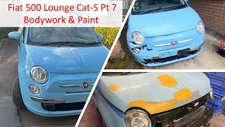 Fiat 500 Lounge Cat S Pt7  Bodywork amp Paint Almost Done [upl. by Yur58]