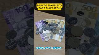 HUWAG KA MAGBISYO PARA MAKATIPID KA motivation money iponaryo coin chinkeetan motivational [upl. by Platto]