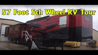 Spacecraft RV Manufacturing 57 foot Custom 5th Wheel RV Coach [upl. by Kartis774]