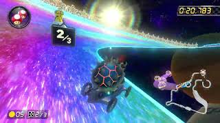 3DS Rainbow Road 200cc  109907  Technical Mario Kart 8 Deluxe World Record [upl. by Ilwain]