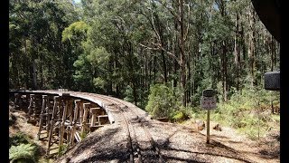 Australia’s Puffing Billy Railway 2019 – Driver’s Eye View  Lakeside to Gembrook [upl. by Jereld907]