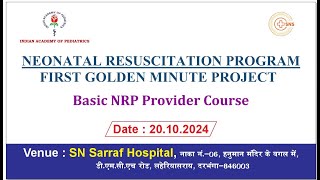 NEONATAL RESUSCITATION PROGRAM FIRST GOLDEN MINUTE PROJECT Basic NRP Course snsarrafhospital [upl. by Vonnie582]