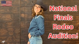 National Anthem Audition for the 2023 National Finals Rodeo NFR [upl. by Eblehs583]