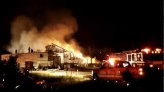 Fire at Leos Dance Hall 2012 Caissie Cape NB Part 3 [upl. by Cattan]