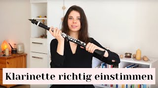 Die Klarinette richtig einstimmen  so gehts  online Klarinette lernen [upl. by Aleb]