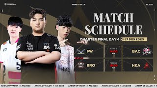 Quarterfinals AIC 2023 Day 4  Garena AOV Indonesia [upl. by Millford608]