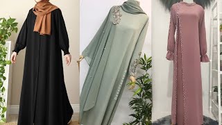 simple and Fancy abayas for girls and women burqa designs latest 2024 abayas designs [upl. by Ainnek395]