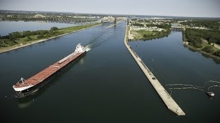 Shipping on the Great Lakes A Birds Eye View [upl. by Ade810]