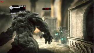 Gears of War 3  Solo Beast Mode on Insane Difficulty Final Wave [upl. by Eibocaj]