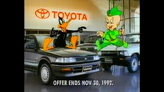 Toyota  Cwazy 1992 Clearance ad feat Looney Tunes Australia [upl. by Frans630]