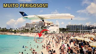 TOP 10 AEROPORTOS MAIS PERIGOSOS DO MUNDO [upl. by Joacima]