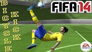 Bicycle  OverHead Kick Tutorial  FIFA 14 PS3  Xbox 360 ᴴᴰ [upl. by Nelsen]