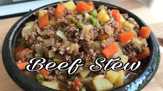 HOW TO COOK GROUND BEEF STEW  minced beef stew recipe Aloja’sDiary [upl. by Eldredge695]