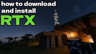 How to DOWNLOAD and INSTALL RTX in Minecraft Bedrock 121 [upl. by Ahsiral985]