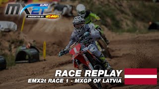 MXGP of Latvia 2019  Replay EMX 2T Race 1  Motocross [upl. by Aerdnwahs]