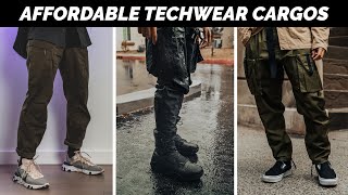 Top 3 BUDGET Techwear Cargo Pants For Newbies [upl. by Ardnaxila80]