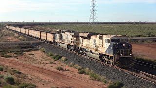 Iron Ore Trains of Australias Pilbara Part 3 [upl. by Kcirddes]