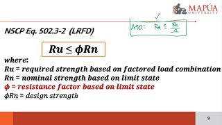 STM1B1 STEEL DESIGN PRINCIPLES ASD VS LRFD [upl. by Yentrac]