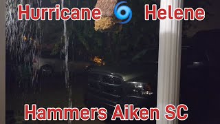 Hurricane 🌀 Helene Eye Wall hits Aiken Sc 92624 [upl. by Ociral]