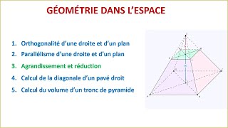 Agrandissement et réduction  Géométrie dans lespace  3eme année du collège BIOF [upl. by Youlton415]