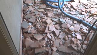 CleanSaltillo Tile Removal in Scottsdale Arizona Part 2 [upl. by Judye]