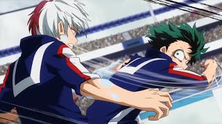 Deku vs Todoroki Full Fight  My Hero Academia  English Dub [upl. by Dorena]