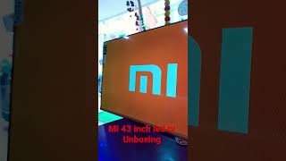 Mi led tv 43 inch unboxing [upl. by Anaiad]