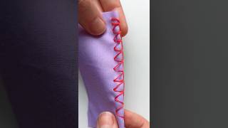 Handsewing overlock stitch tutorial handsewing sewingtutorial [upl. by Mareah]