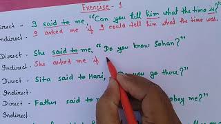 Direct and Indirect SpeechInterrogative Sentences Assertive sentence डिस्क्रिप्शन देखें [upl. by Fraser]