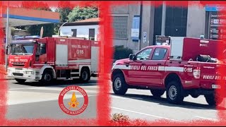 Autobotte  AIB Vigili del Fuoco in emergenza per incendio boschivo [upl. by Spense]