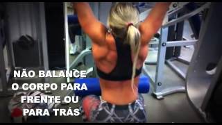 DICAS PARA EXERCÃCIO PUXADOR COSTAS POR RENATA MUGGIATI CAMPEÃƒ BRASILEIRA BODY FITNESS [upl. by Assennev127]