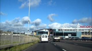 Approaching The Ricoh Roundabout Coventry  Complete Driver [upl. by Angil286]