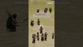 Rare footage of uncontacted tribe seen in Amazon rainforest where loggers operate  yahooaustralia [upl. by Andreas]