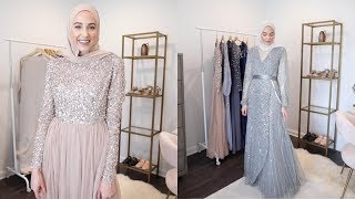 ASOS Modest Evening Gown TryOn Haul  The Struggle Is Real [upl. by Yatnoed]