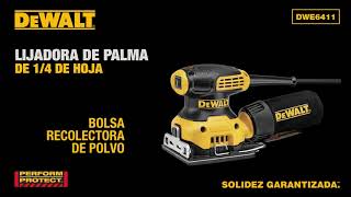 Lijadora RotoOrbital para madera DEWALT de 230W DWE6411 [upl. by Aynot566]