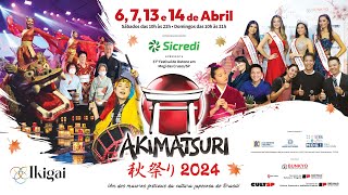 ⛩️ 37º Festival de Outono Akimatsuri 2024 🍂 [upl. by Enortna]